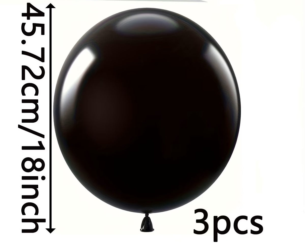 18 inch (Jumbo) latex balloons (Pack of 3)