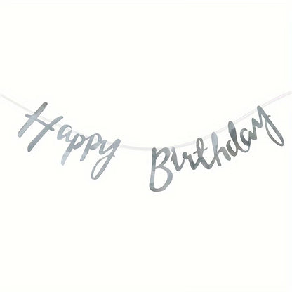 Happy Birthday cut out banner