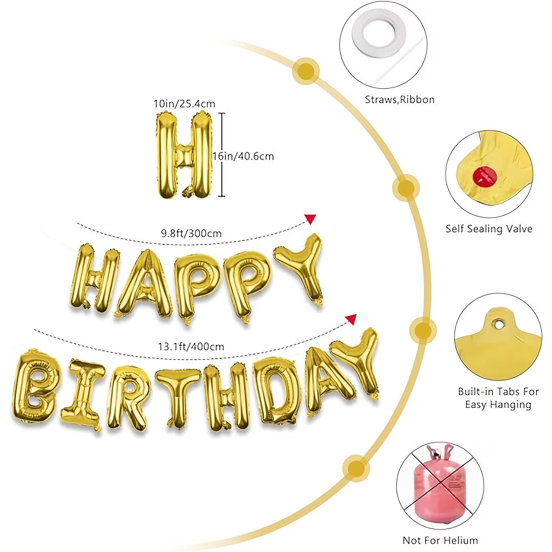 Happy Birthday Foil balloons