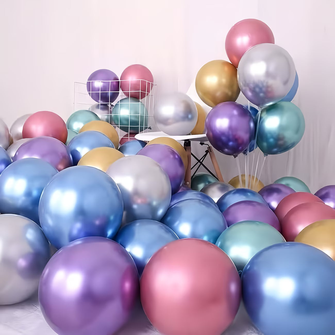 10 inch chrome balloons - Pack of 10