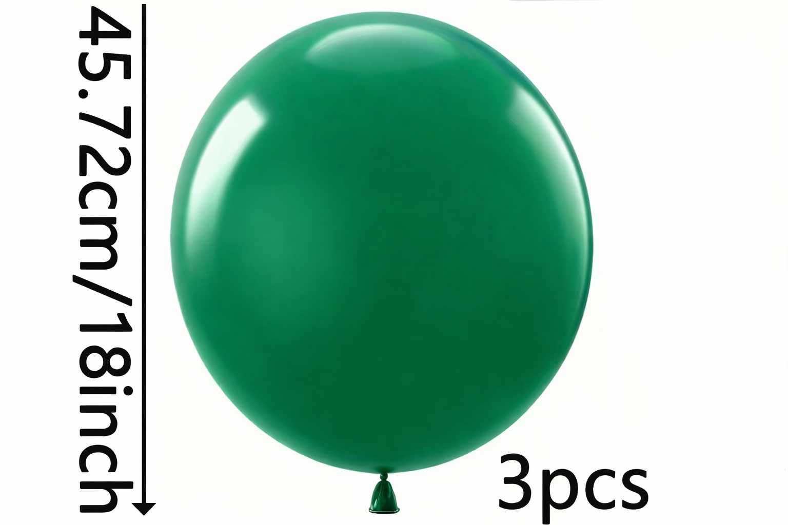 18 inch (Jumbo) latex balloons (Pack of 3)