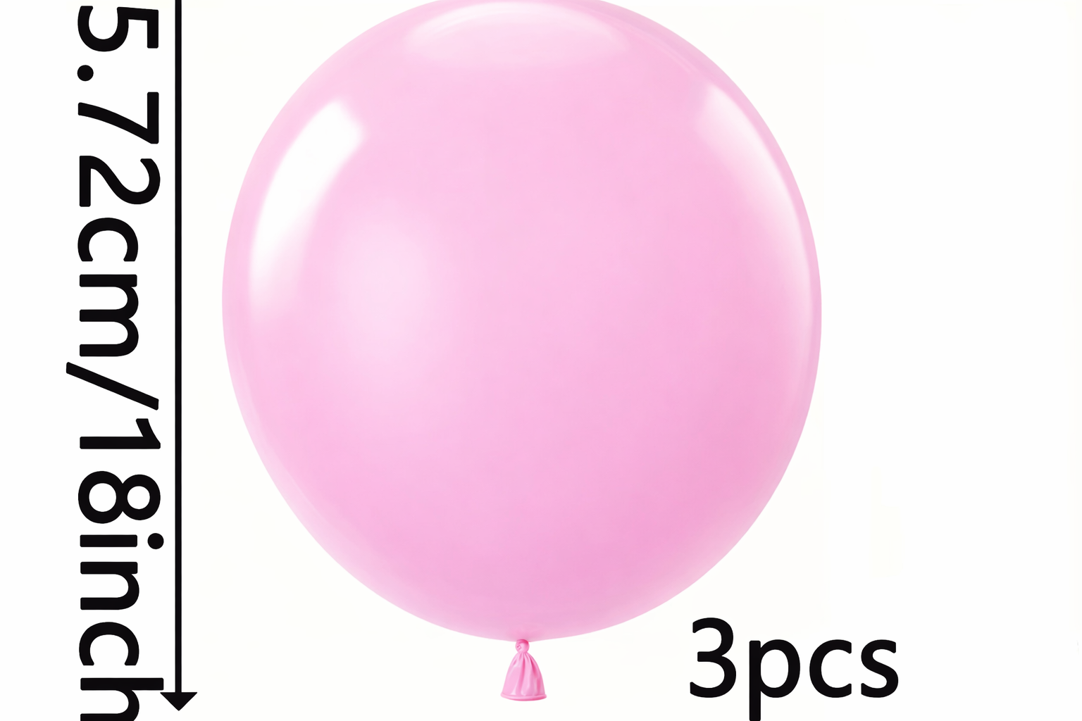 18 inch (Jumbo) latex balloons (Pack of 3)