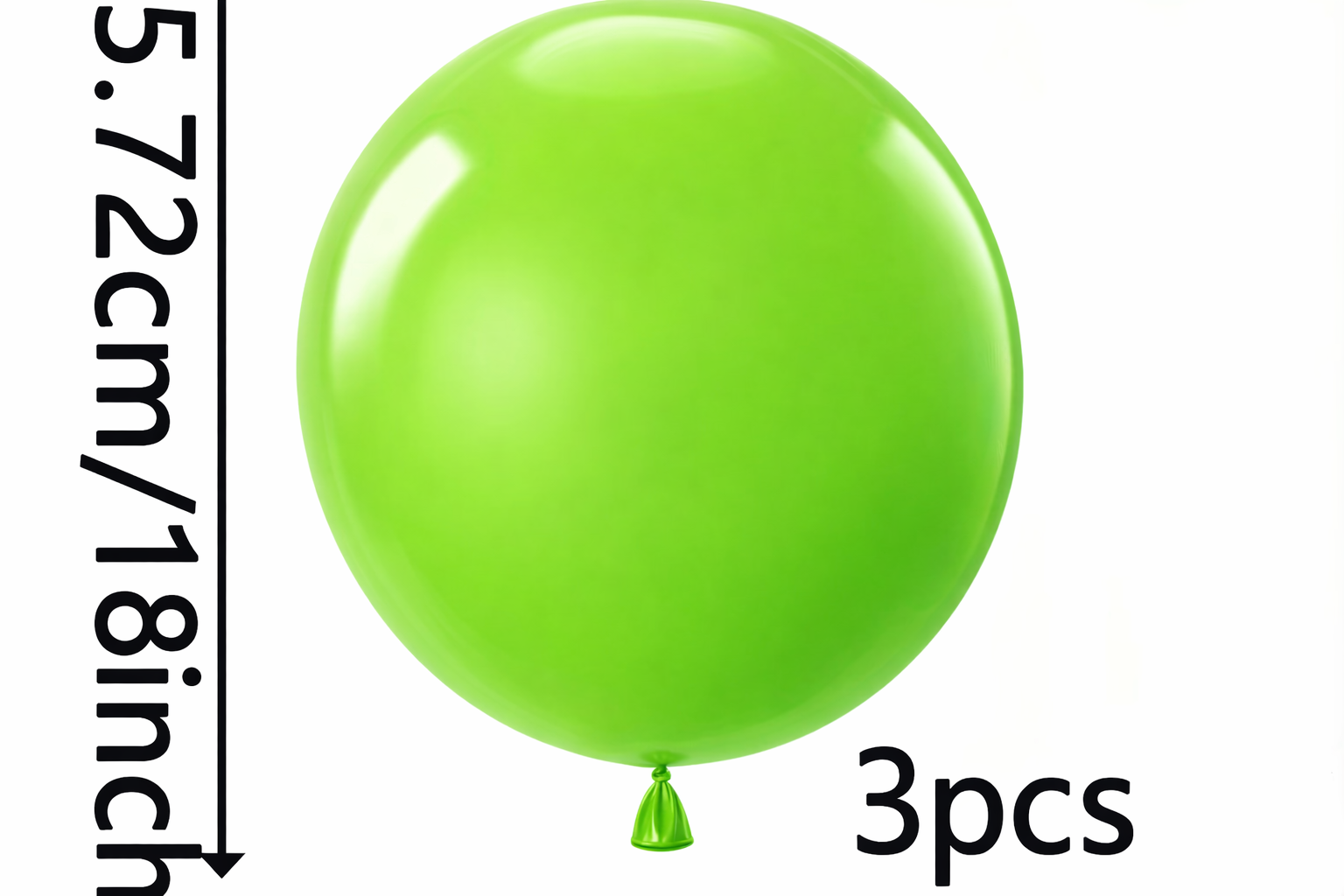 18 inch (Jumbo) latex balloons (Pack of 3)
