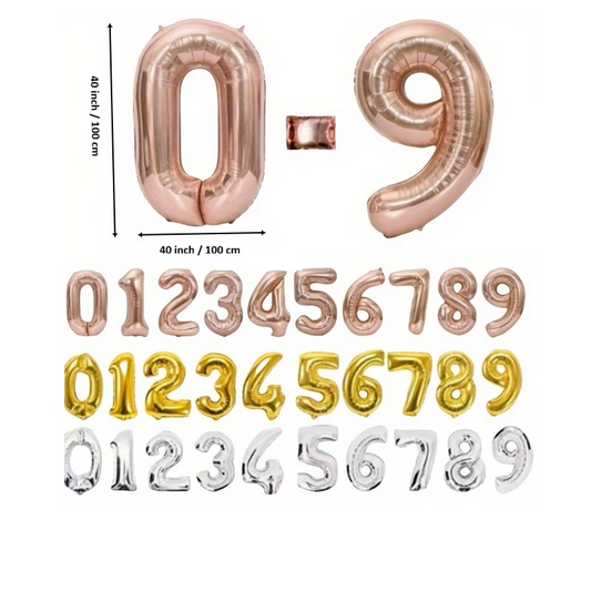 Foil Numbers - Large (40 inch/100cm)