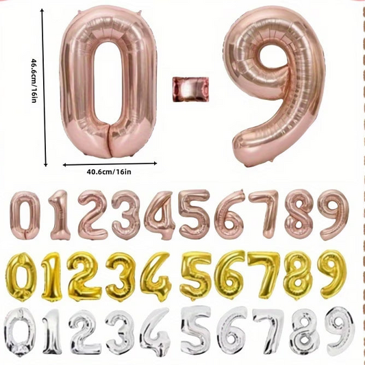 Foil Numbers - Small (16 inch/40cm)