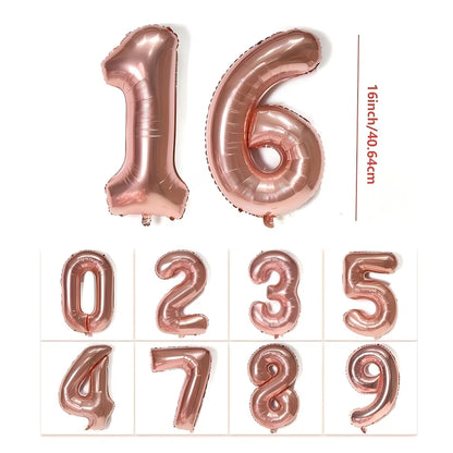 Foil Numbers - Small (16 inch/40cm)