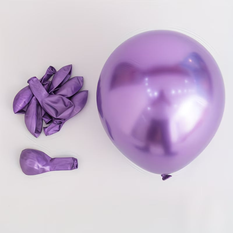 18 inch chrome balloons latex - Pack of 2