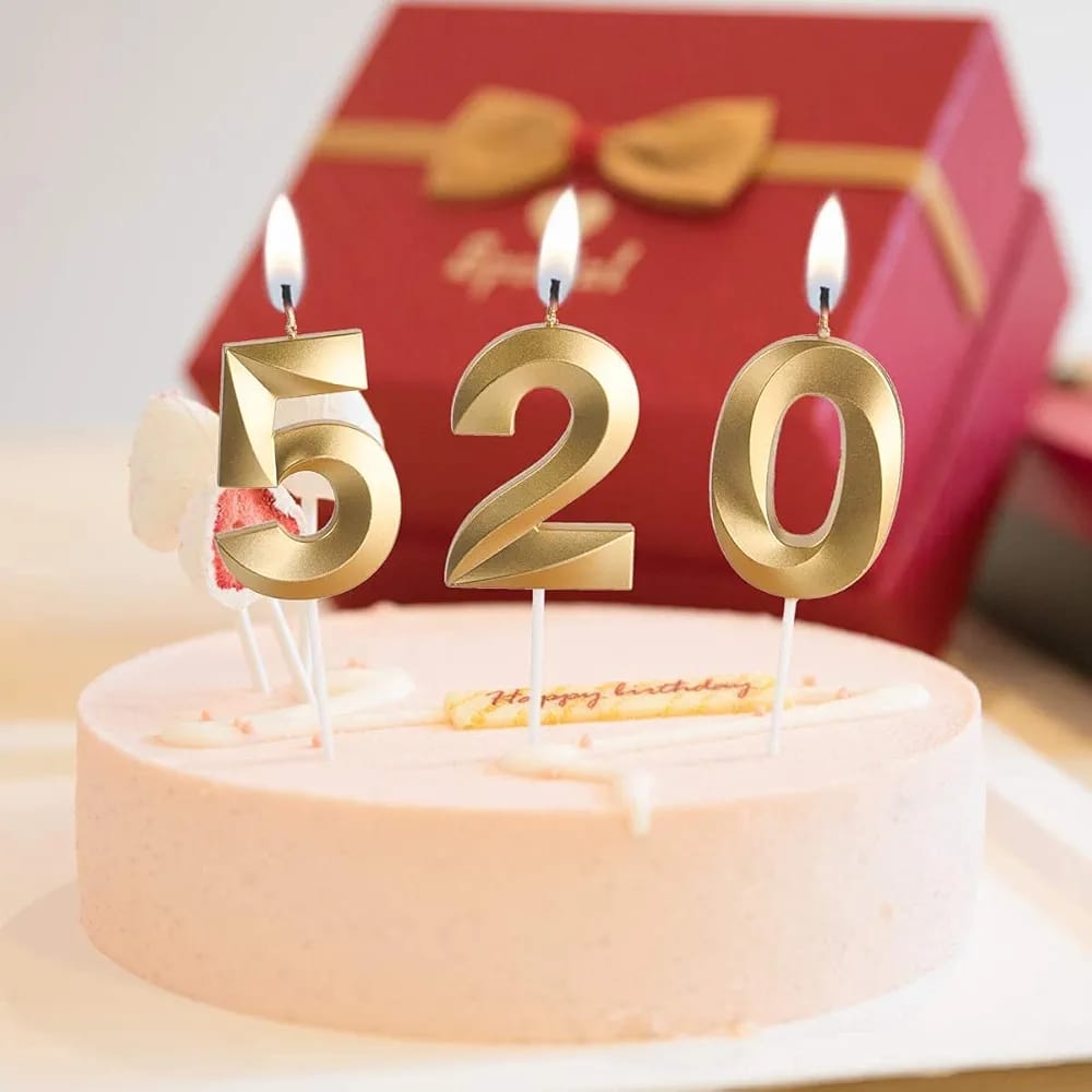 Number candles - 6 cm