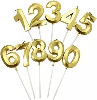 Number candles - 6 cm