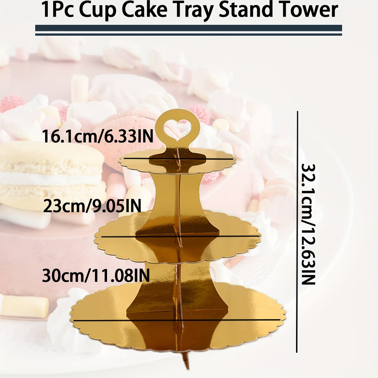 3-Tier Cup Cake Stand