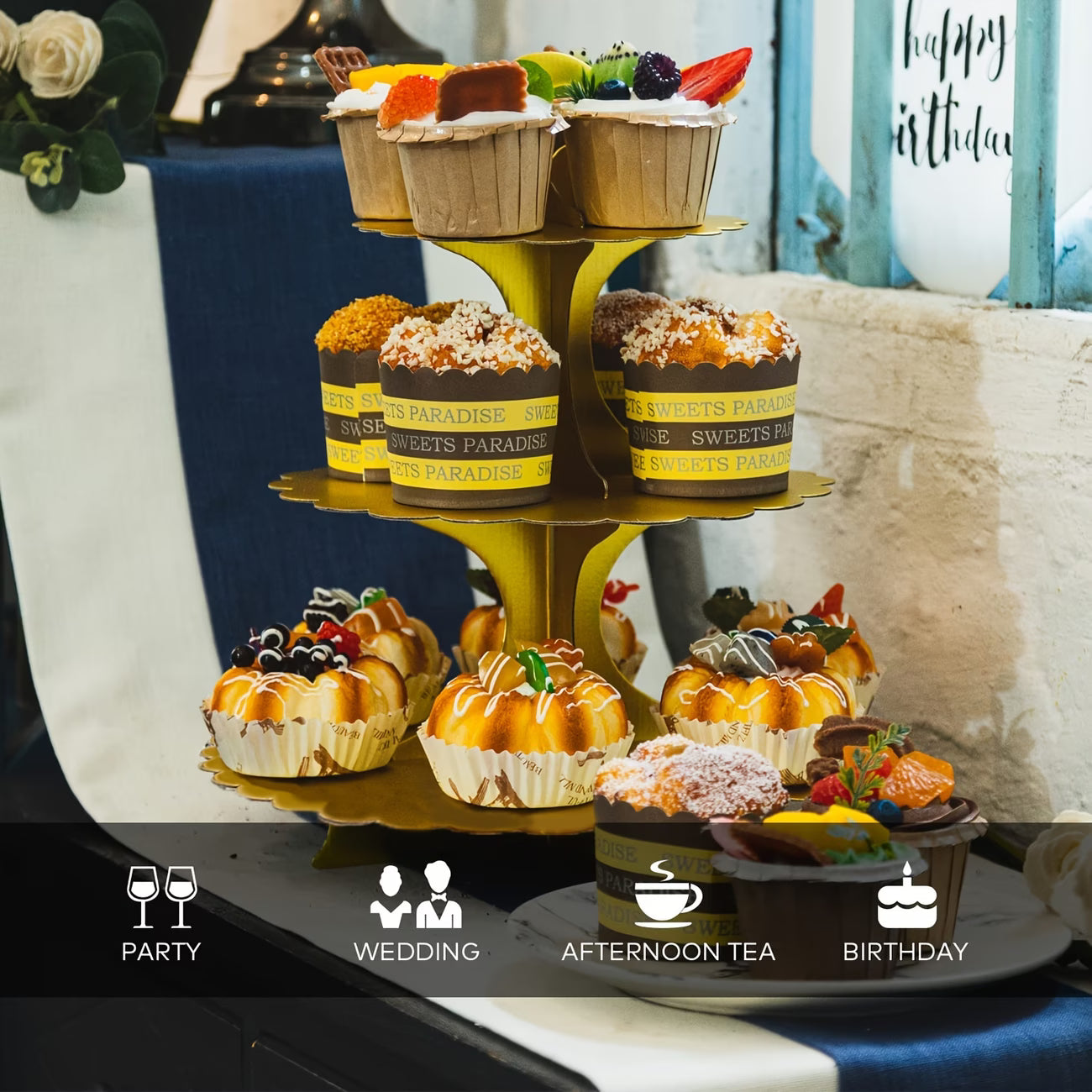 3-Tier Cup Cake Stand