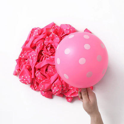 Dotted balloons latex - Pack of 10