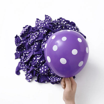 Dotted balloons latex - Pack of 10