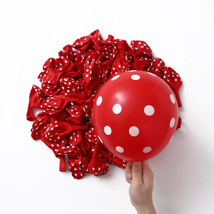 Dotted balloons latex - Pack of 10