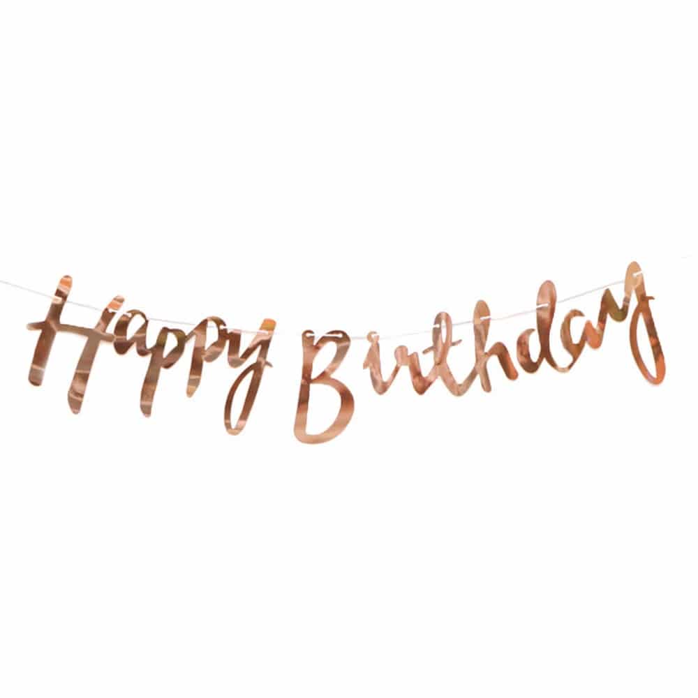 Happy Birthday cut out banner