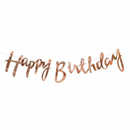 Happy Birthday cut out banner